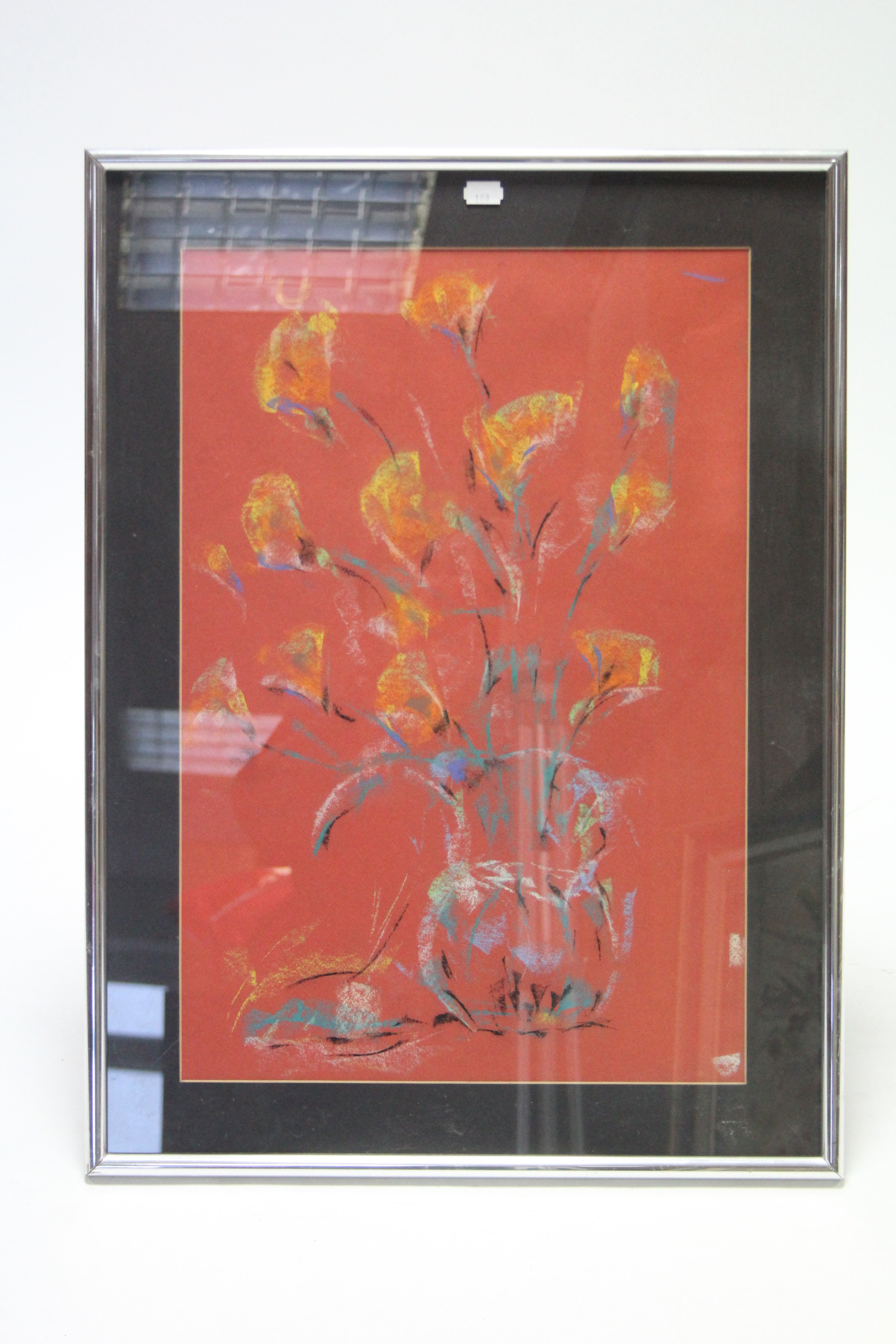 A still-life study of a vase of flowers (oil on canvas) signed Companny and dated 1987, 24" x 20"; - Image 2 of 3