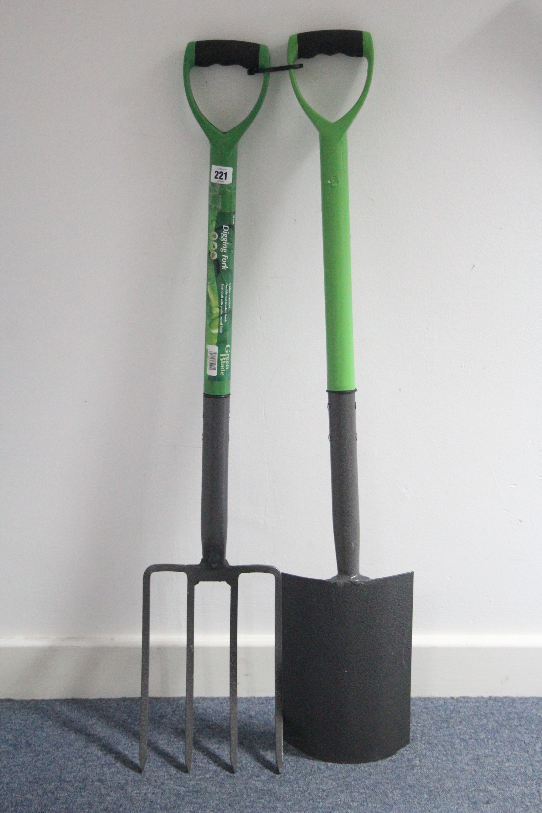 A Green Blade carbon steel digging fork & spade.