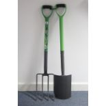 A Green Blade carbon steel digging fork & spade.