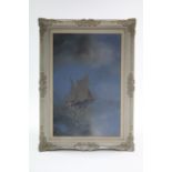 EWEN, Richard. (1928-2009). A sailing vessel on a calm sea. Signed & dated 1968; oil on canvas: