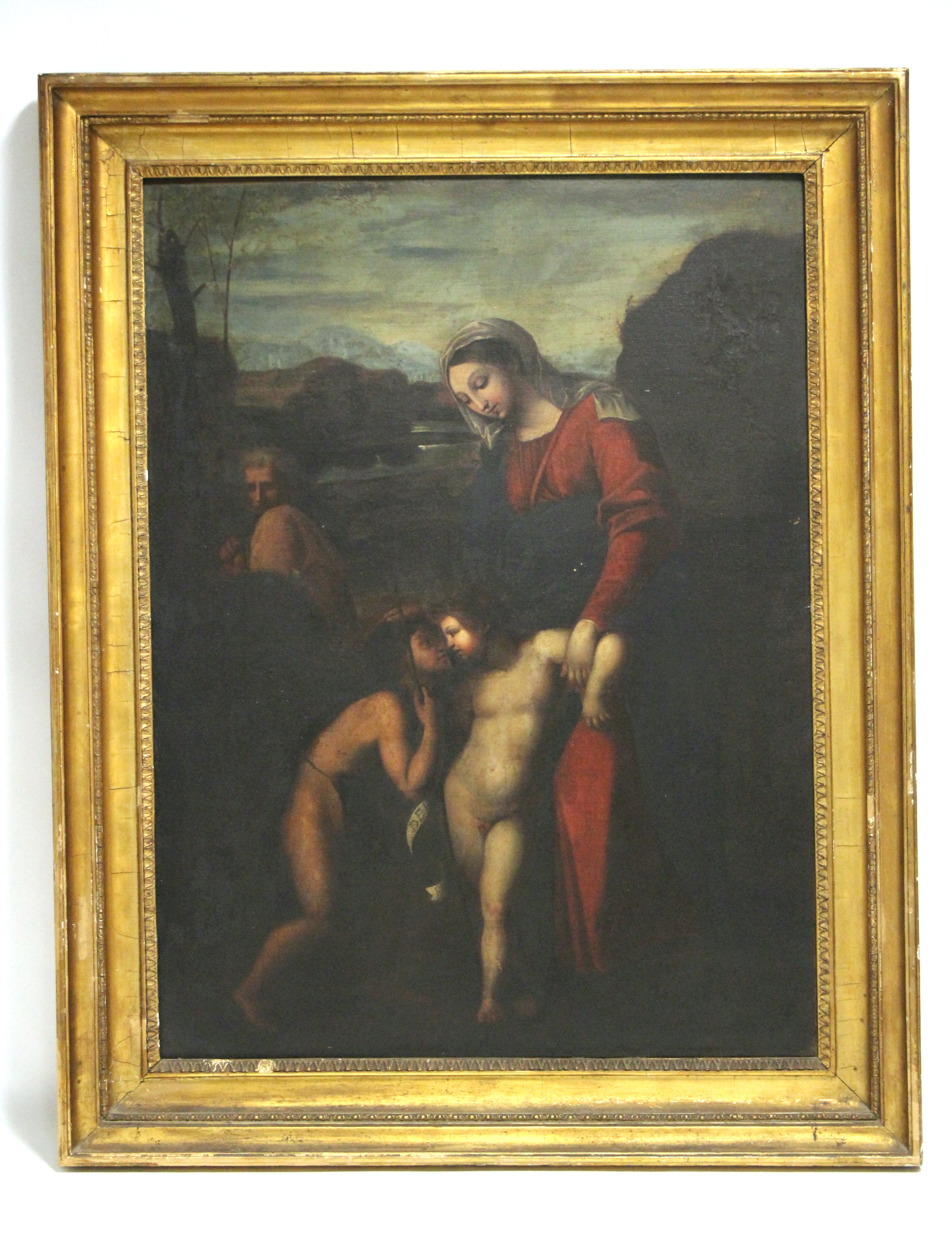 ITALIAN SCHOOL, 17th/18th century, after Raphael. The Madonna del Passegio. Oil on canvas: 30” x - Image 2 of 9