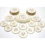 A Royal Worcester “Astley” pattern part dinner service comprising: five graduated oval dishes (the