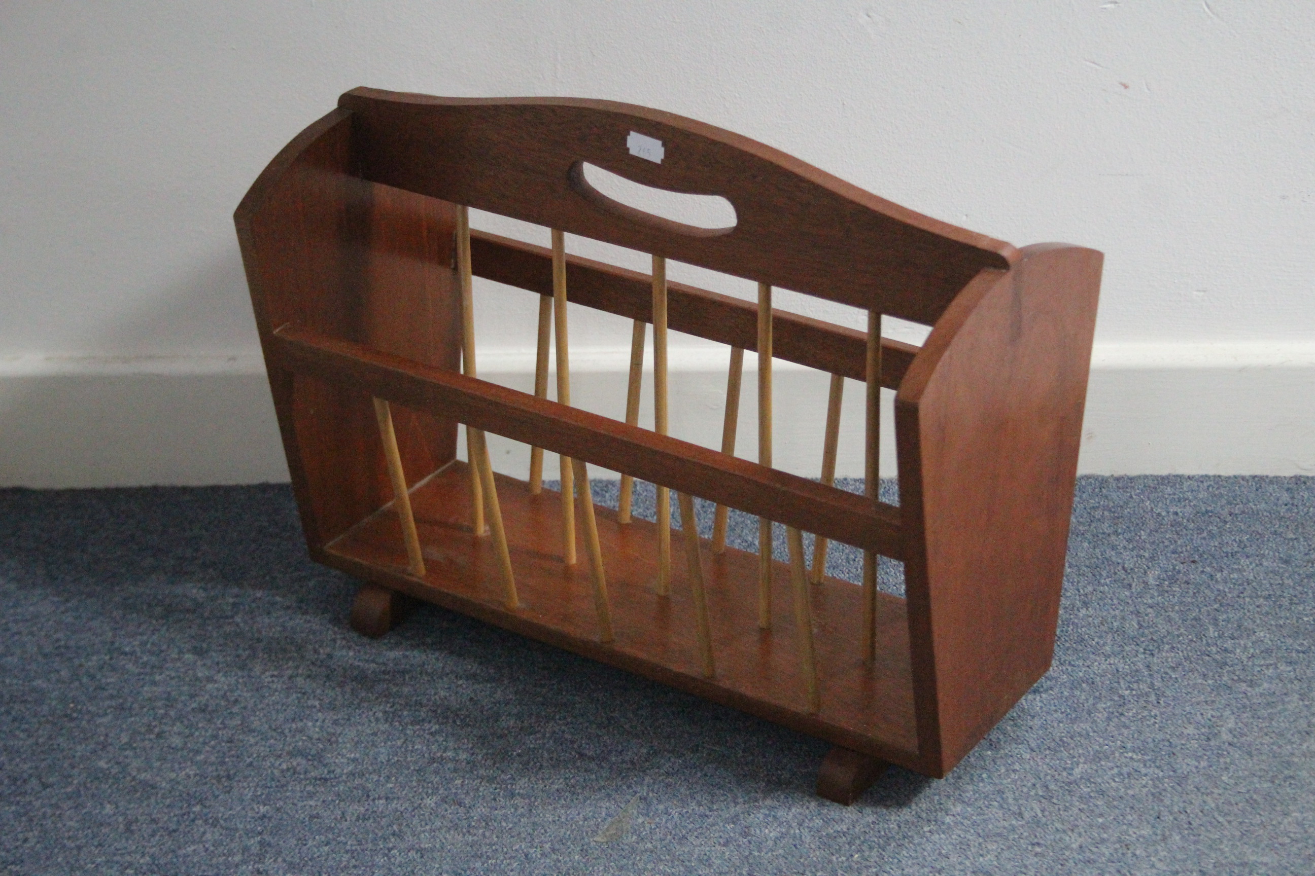 A Corona portable typewriter with case; a teak two-division magazine rack; two Limited Edition - Image 2 of 2