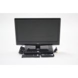 A Bush 22" LCD television; & a Red DVD player, each with remote control, w.o.