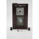 A late 19th century American thirty hour wall clock by Jerome & Co. of New Haven, with pictorial