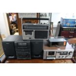 An International stereo cassette player/recorder/main amplifier; a Sony Personal Component System; &