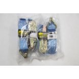 Two PTI 38mm x 5m heavy-duty ratchet straps.