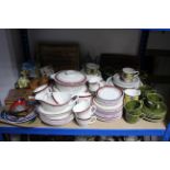 A Broadhurst ironstone china "Lemon Grove" pattern twenty-seven piece part dinner & coffee