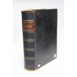 A mid-19th century large leather-bound “Imperial Family Bible” published by Blackie & Son of Glasgow