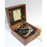 A WWII “CLASS A” NAVAL SEXTANT by HEATH & Co. NEW ELTHAM, LONDON, (1945), in fitted case.