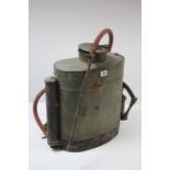 A French & Sons of Birmingham "Mysto" galvanised-metal crop sprayer back pack.