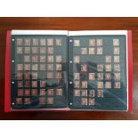 An album of G. B. stamps, including a 1d Black, one hundred & forty two 1d Red, seven 2d Blue,