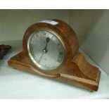 A 20thC Elliott walnut cased mantel timepiece;