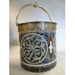 A late 19thC Doulton Lambeth blue, brown,