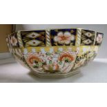 A Royal Crown Derby china octagonal bowl,