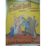 Two theatre posters for 'Le Grand David Spectacular Magic Company MA USA', viz.