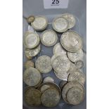 Uncollated coins - pre 1921 British silver crowns and florins CS