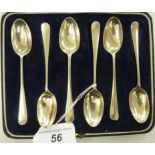 A set of six Old English pattern teaspoons Sheffield 1946,