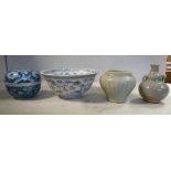 18thC and later Chinese provincial porcelain and stoneware, viz.