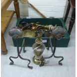A mixed lot: to include 19thC copper tankard;