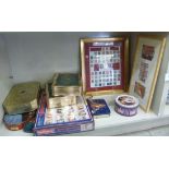 20thC British Royal ephemera and memorabilia: to include printed tins and a framed display of