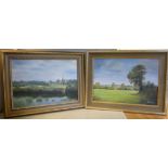 John Dimond - 'Barton on the Hill' oil on canvas bears a signature & dated '87 with a certificate