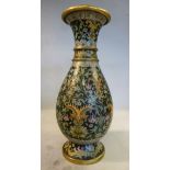 An early 20thC Chinese cloisonne vase of baluster form,