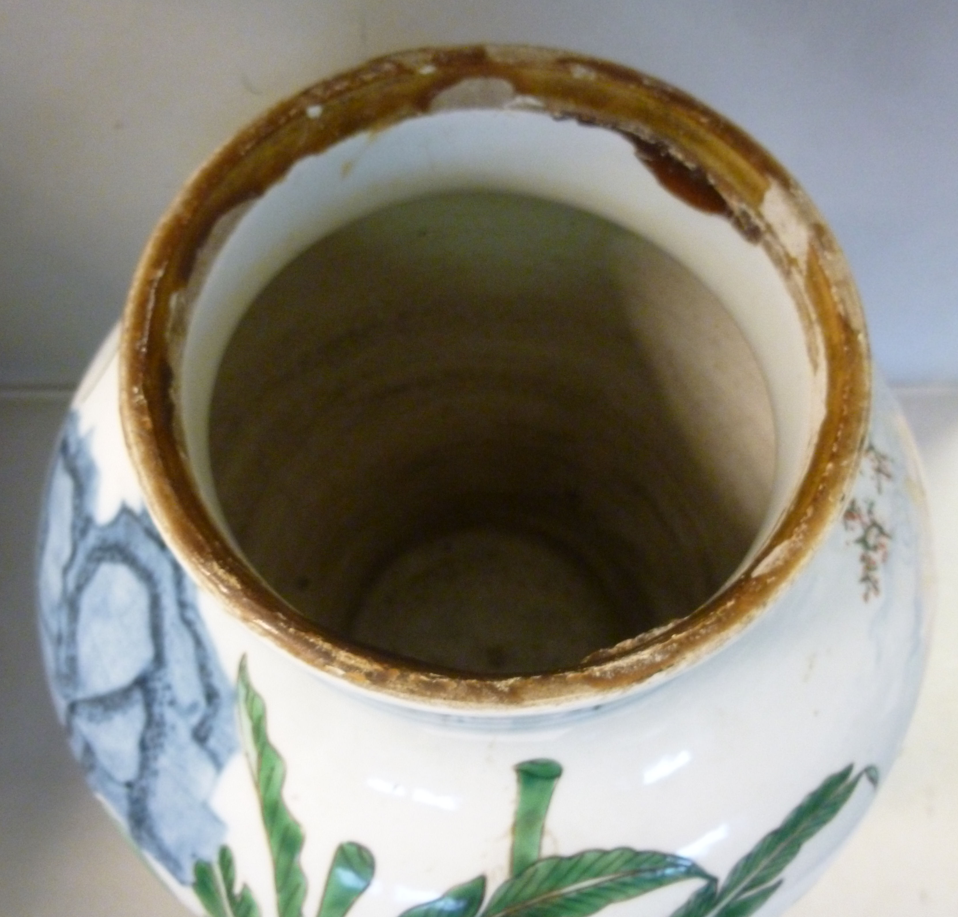 An early 20thC Chinese Wacai style porcelain vase and domed cover, - Image 5 of 8