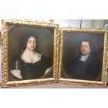 Late 18thC British School - a pair of head and shoulders portraits,