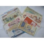 An uncollated collection of banknotes: to include issues for Cypress,