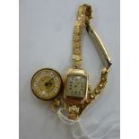 Watches: to include a lady's 9ct gold cased example,