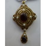 A 9ct gold Victorian design pendant,