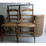 Small furniture: to include a late Victorian mahogany gateleg action clothes horse,