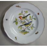 A late 19th/early 20thC Meissen porcelain wavy edged dish,