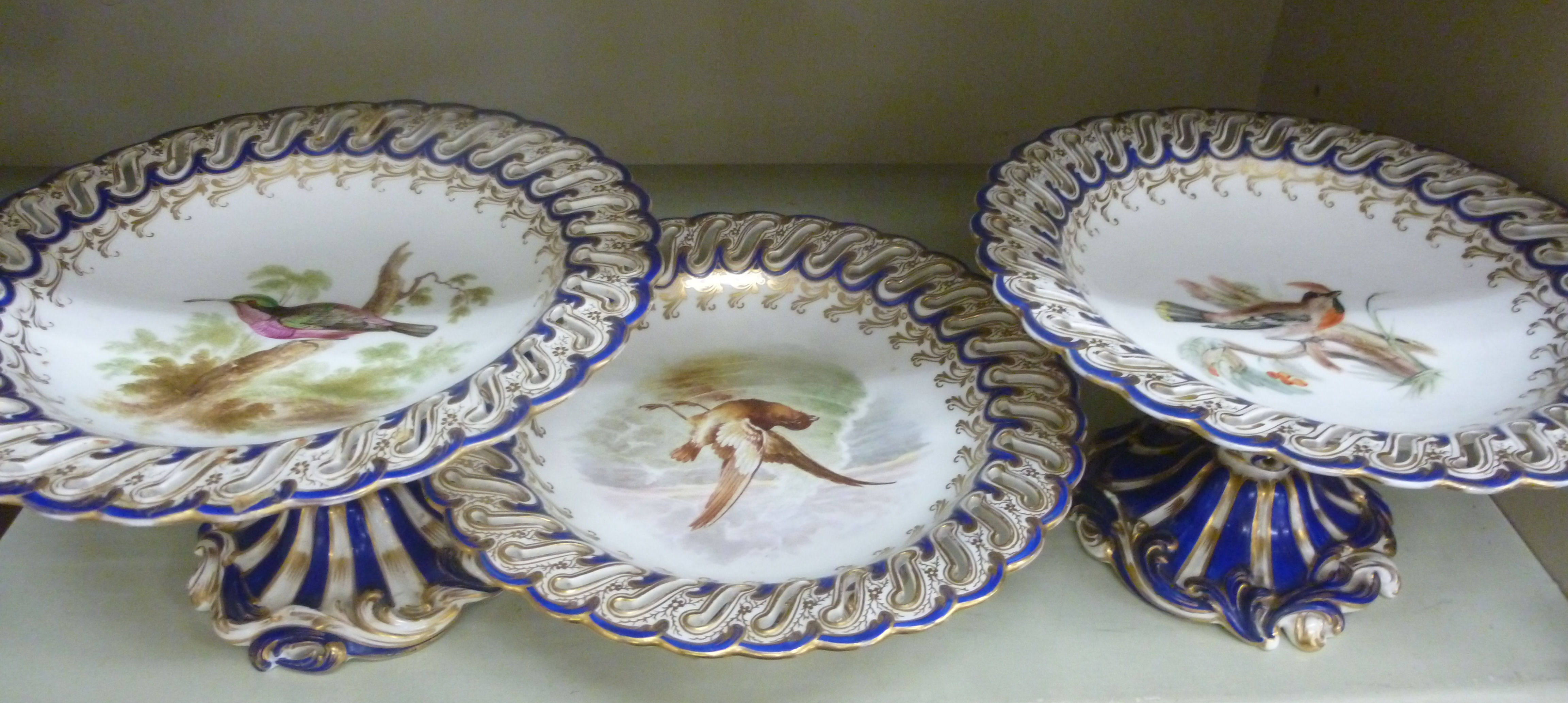 A pair of late Victorian china dessert comports, - Image 2 of 2