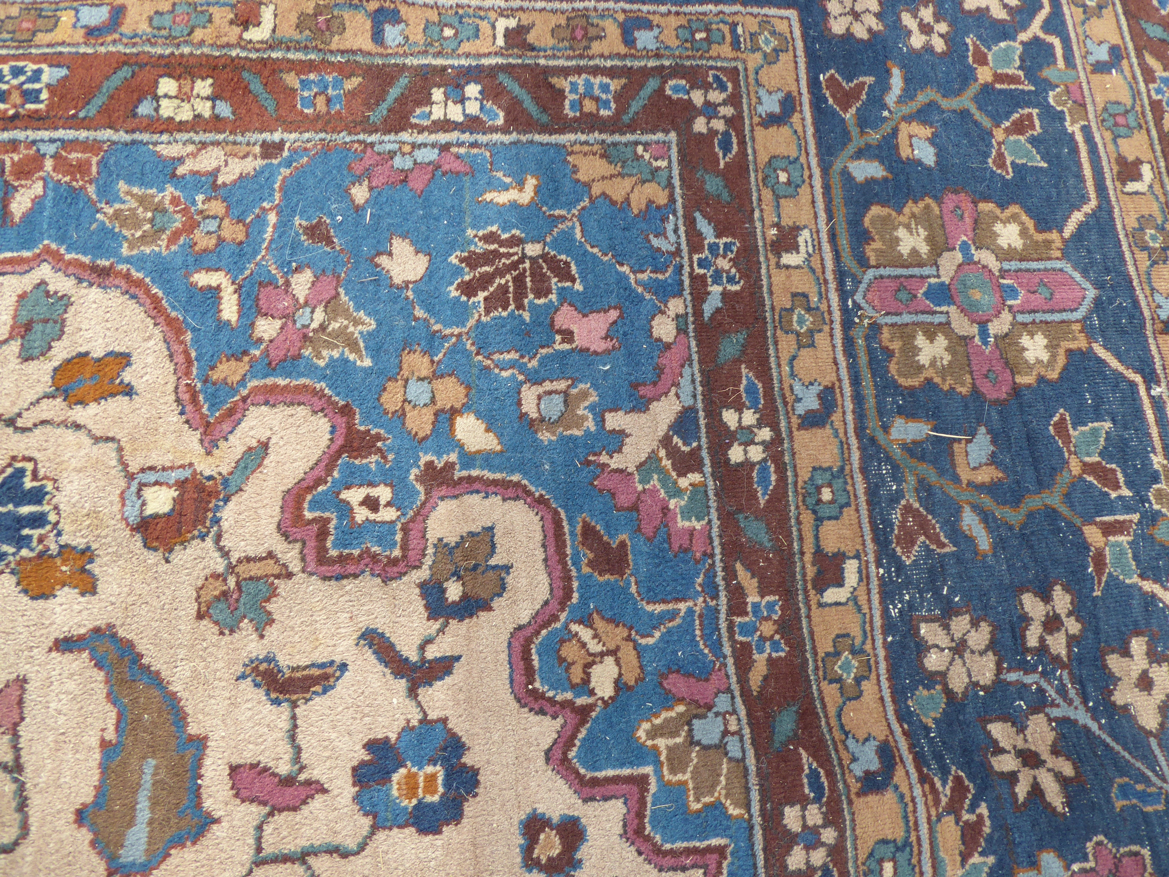 A Turkish carpet with a central medallion, - Image 4 of 5