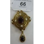 A 9ct gold Victorian design pendant,