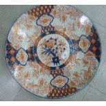 An early 20thC Imari porcelain charger,