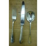 An incomplete canteen of Mappin & Webb silver plated flatware OS2