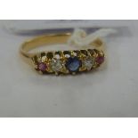 An 18ct gold ring,