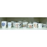 Commemorative and promotional ceramics: to include Aynsley china dishes 7.