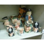 Decorative ceramics: to include a Royal Doulton china miniature character jug 'The London Bobby'