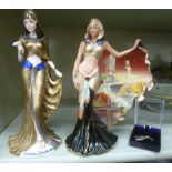 Two porcelain Cleopatra figures, one, a Limited Edition example No.