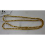 A 9ct gold ropetwist necklace 11