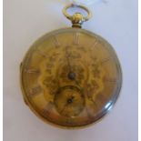 An 18ct gold cased pocket watch,