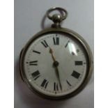 A late George III silver (1781) pair cased pocket watch,