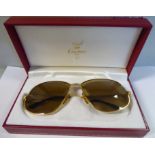 A pair of 'vintage' Cartier gilt metal Aviator sun glasses,