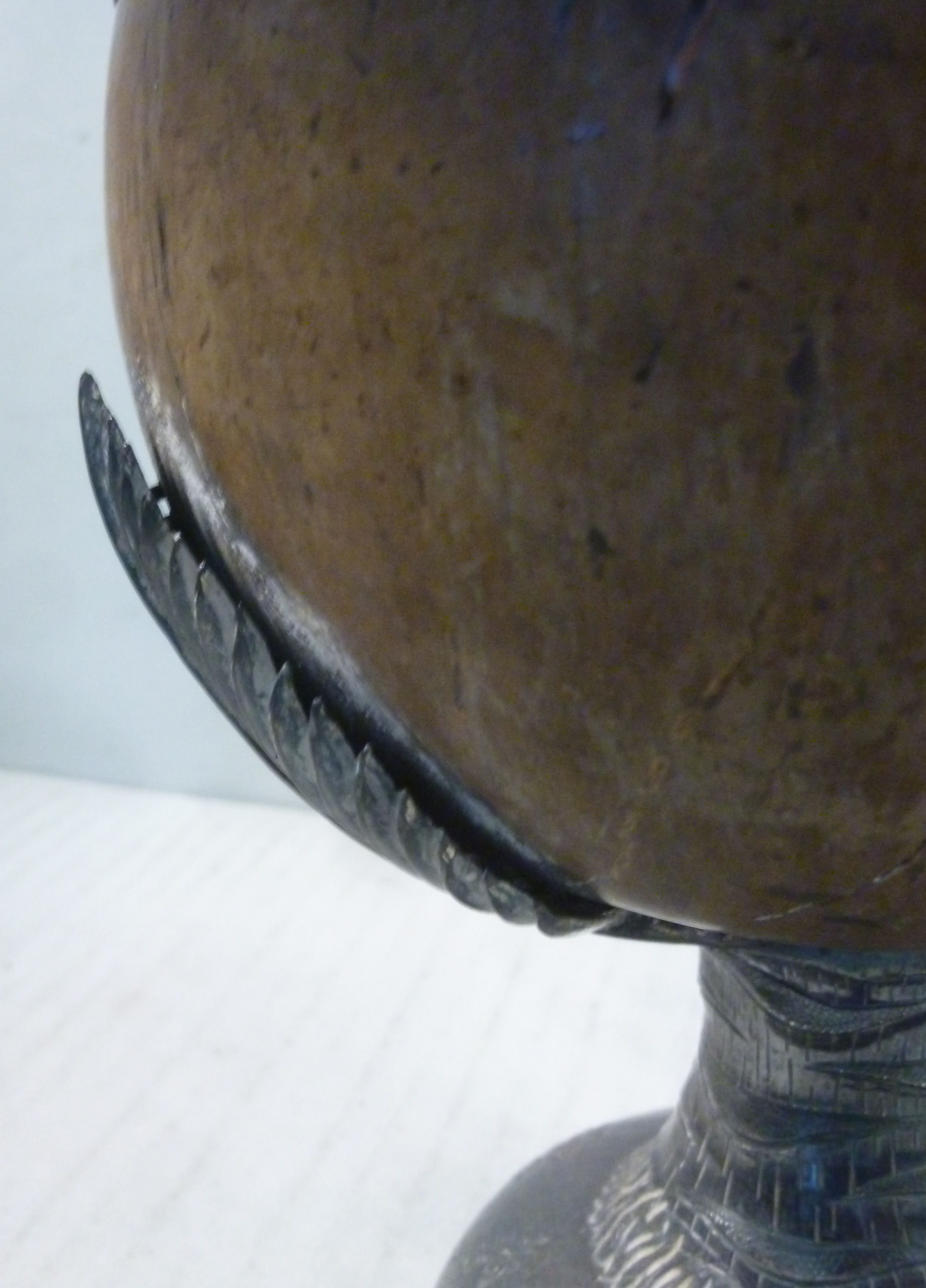 A mid/late 18thC coconut cup, - Image 5 of 10
