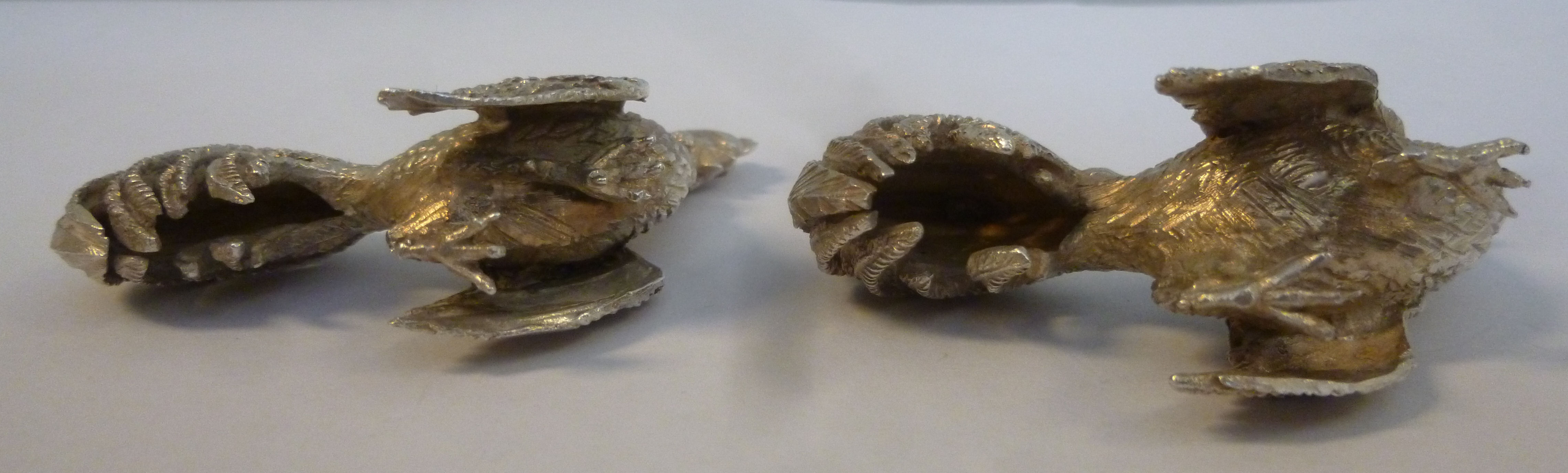 A pair of foreign white metal miniature models, - Image 5 of 5