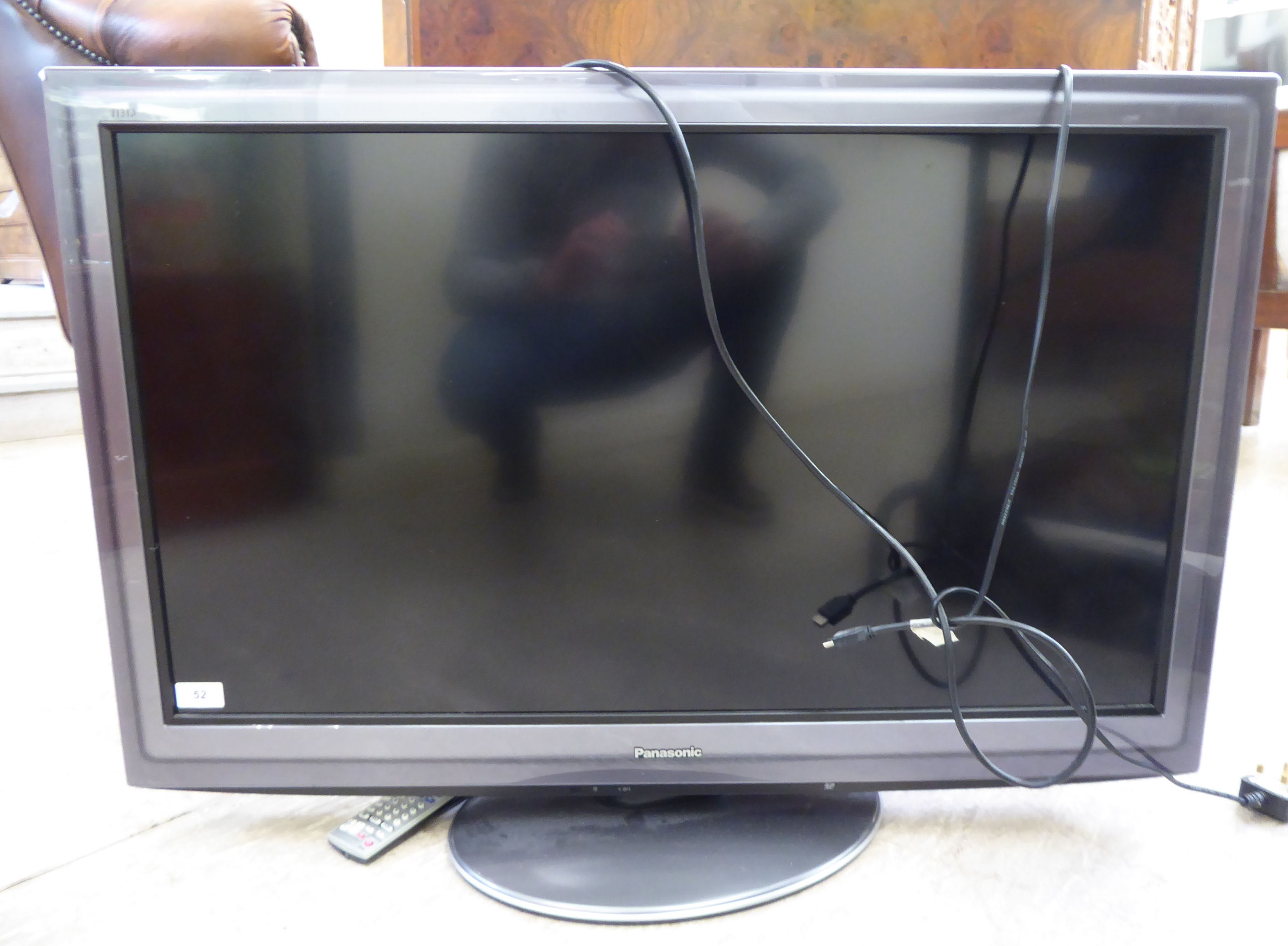 A Panasonic Viera 32'' flatscreen television,